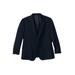 Men's Big & Tall Tipped knit top blazer by KingSize in Black (Size 54)