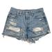 Levi's Shorts | Levi's 501 Womens Blue Flat Front Distressed Button Fly Denim Cut Off Shorts 25 | Color: Blue | Size: 25