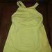 Lululemon Athletica Tops | Lululemon High Neck Cross Back Running Tank Top Mellow Yellow Size 10 (D-8) | Color: Yellow | Size: 10