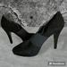 Jessica Simpson Shoes | Jessica Simpson Shoes Womens 9b Slip On Stiletto Heels Pumps Black Suede | Color: Black | Size: 9