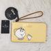 Kate Spade Bags | Disney X Kate Spade New York Beauty And The Beast Medium L-Zip Wristlet Ke658 | Color: Yellow | Size: Os