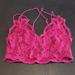 Free People Tops | Free People Magenta Lacey Bralette Crop Top | Color: Pink | Size: S