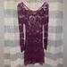 Free People Dresses | Free People Purple Crochet Dress | Color: Purple | Size: Xs