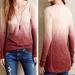 Anthropologie Tops | Anthropologie Pure + Good Cotton Long Sleeve Ombr Top S | Color: Pink | Size: S