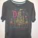 Disney Tops | Disney Women's Disney Castle Short Sleeve T-Shirt M | Color: Gray | Size: M