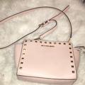 Michael Kors Bags | Michael Kors Michael Kors Pale Pink Leather Selma Studded Tote | Color: Pink | Size: Os
