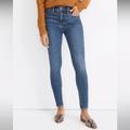 Madewell Jeans | Madewell 10" High Rise Skinny Petite Inseam | Color: Blue | Size: 37