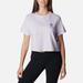 Columbia Tops | Columbia Women's North Cascades Short Sleeve Cropped Tee | Color: Purple | Size: Xl
