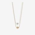 Ralph Lauren Jewelry | Lauren Nwot Ralph Lauren 2 Row Bead Pendant Necklace | Color: Gold/Silver | Size: Os