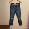 Madewell Jeans | High Rise Skinny Crop Madewell Jeans | Color: Blue | Size: 25