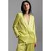 Anthropologie Jackets & Coats | Anthropologie Hutch Satin Blazer In Chartreuse Size Small | Color: Yellow | Size: S