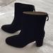 J. Crew Shoes | J Crew Short Sued Boots. Great Condition, Worn Only Twice | Color: Black | Size: 7