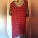 Lularoe Dresses | Lularoe Large Julia Sheath Dress. #7367 | Color: Gray/Pink | Size: L
