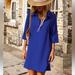 Anthropologie Dresses | Anthropologie Greylin Silk Blended Dress Or Tunic W/ Great Top & Side Pockets. | Color: Blue | Size: S