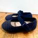 Zara Shoes | Dark Navy Blue Ballet Slipper Shoe | Color: Blue | Size: Various