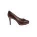 Rockport Heels: Pumps Stilleto Minimalist Burgundy Print Shoes - Women's Size 8 - Round Toe