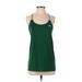 Adidas Active Tank Top: Green Solid Activewear - Women's Size Small