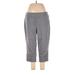 Croft & Barrow Casual Pants - Low Rise Culottes Cropped: Gray Bottoms - Women's Size 16