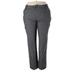 Lee Casual Pants - High Rise Boot Cut Boot Cut: Gray Bottoms - Women's Size 20