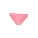 Old Navy Swimsuit Bottoms: Pink Print Swimwear - Women's Size Medium