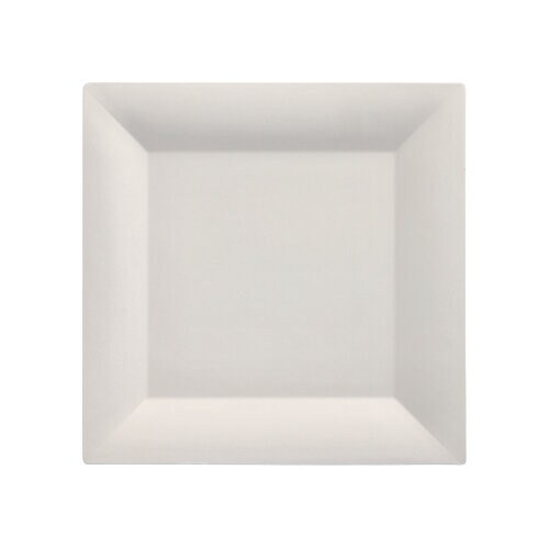 Papstar 250 Fingerfood - Teller, Zuckerrohr `pure` eckig 1,5 cm x 20,3 cm x 20,3 cm weiss Image