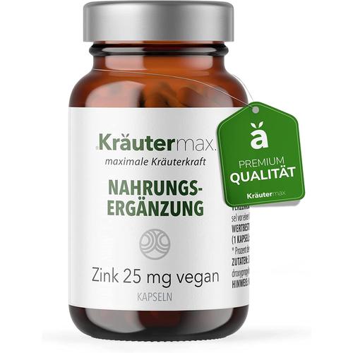 Kräutermax Zink 25 mg vegan Kapseln 60 St