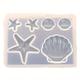 Starfish Seashell Silicone Mould Ideal for Epoxy resin, Wax, Polymer, Keychain, Jewellery making, Ornament Jesmonite - Resin Art Supplies UK