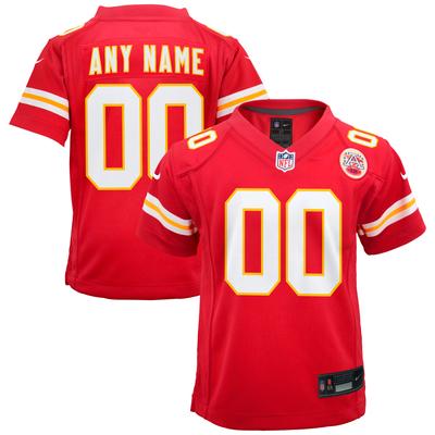 Kansas City Chiefs Nike Game Heimtrikot - Rot - Custom - Kinder Image