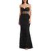 Grace Strapless Illusion Bodice Mermaid Gown - Black - Dress the Population Dresses