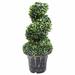 vidaXL Artificial Topiary Tree Boxwood Plant with Pot Faux Boxwood Green 46.1"