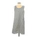 Max Studio Casual Dress - Shift: Gray Stripes Dresses - New - Women's Size Small