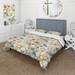 Designart "Neo Victorian Fusion Victorian Pattern IV" Beige Cottage Bed Cover Set With 2 Shams