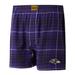 Men's Concepts Sport Purple/Black Baltimore Ravens Concord Flannel Boxers