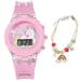 Alarm Clock Digital Unicorn Watch Wear- Resistant Wrist LED Backlight Silicone Bracelets for Kids Toddler Girl Child