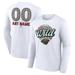 Unisex Fanatics Branded White Minnesota Wild Personalized Name & Number Leopard Print Long Sleeve T-Shirt