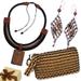 'Eco-Friendly Wristlet Necklace and Earrings Curated Gift Set'