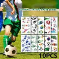 Tatouages Temporaires Imperméables pour Enfant Faux Autocollants pour Fan de Football WS002 10