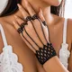 IngeSight.Z-Bracelet Ouvert Noir Gothique pour Femme Bijoux de ix Dentelle Lien Long Vintage