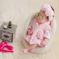 Peignoir de bain pour nouveau-né serviette de bain solide tenue de photographie chaude imbibée