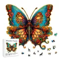 Johanna-Puzzles d'animaux en bois colorés style unique de conception de papillon puzzles d'animaux