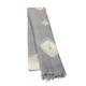 Women's Grey / Neutrals Handmade Light Grey Tie-Dye Linen Scarf Heritagemoda