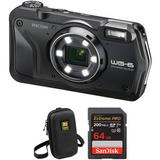 Ricoh WG-6 Digital Camera with Accessories Kit (Black) 03843