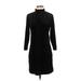 Sanctuary Casual Dress - Sheath High Neck 3/4 sleeves: Black Solid Dresses - Women's Size Small