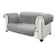 Starlyf Sofa Cover Zweisitzer, Sofahusse, Sofaauflage, wasserabweisend, wendbar schwarz und grau, 190x240 cm, Sofabezug