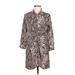 Fate Casual Dress: Brown Snake Print Dresses - Women's Size Large
