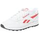 Reebok Unisex Classic Leather Sneaker, Ftwr White Vector Red Core Black, 7 UK