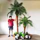 2023 Palm Artificial Silk Trees,Simulation Palm Tree Fake Coconut Tree Indoor and Outdoor Decoration Tropical Plant Large Anti-true Green Plant Floor Simulation Pal combination2
