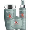 Kerastase PACK Genesis Homme Thickness Boosting Shampoo 250ml, Genesis Homme Strength & Thickness Boosting Spray 150ml & Genesis Homme Instant Thickening Molding Clay 75ml