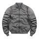 DIGUCFH Spring Bomber Jacket For Men Women Military Flight Jacket Varsity Baseball Inflight Coat Mens Windbreaker Male Clothing-Grey bomber jacket,XL (EU M)