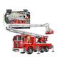 Technic Fire Engine Building Blocks Kit, 751 Pieces Lift Fire Truck Construction Set With minifigures, Technic Water Jet Fire Engine Model Building Kit, Compatible with LEGO